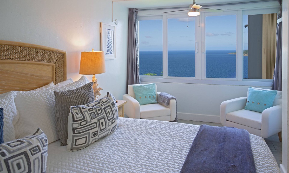 Estate Lovenlund Condo | Ocean View Studio by Magen's Pool & Generator