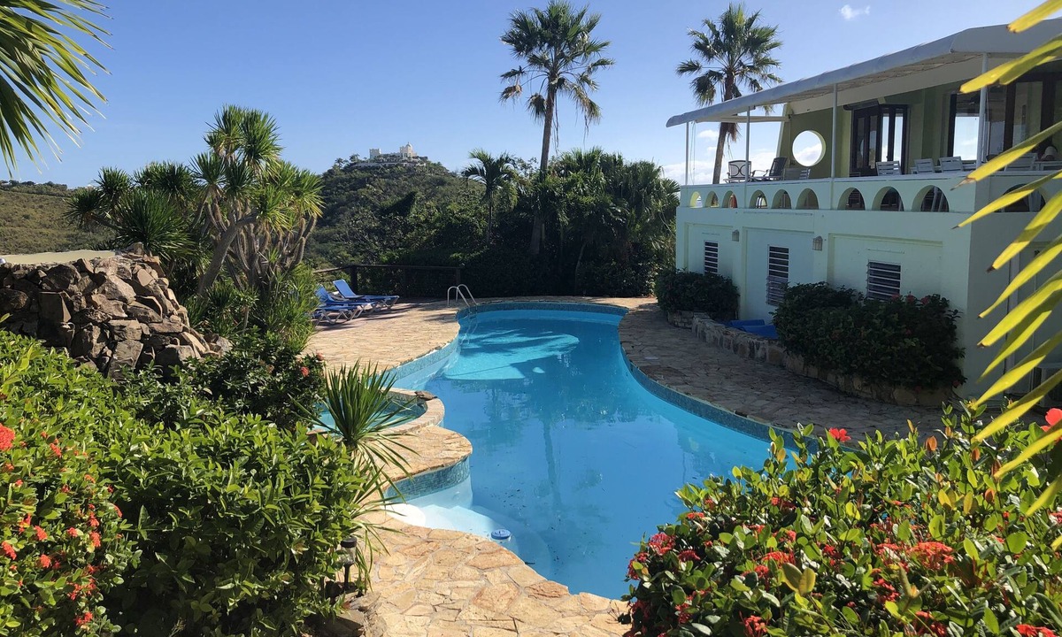 Estate South Slob House | Villa Golden Blue - Private villa with spectacular, 270* Caribbean Sea views