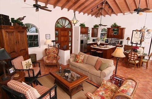 Upper Carolina Villa | HUGE UNOBSTRUCTED PANORAMIC VIEWS over Coral Bay and BVIs! Sunny pool. Private.