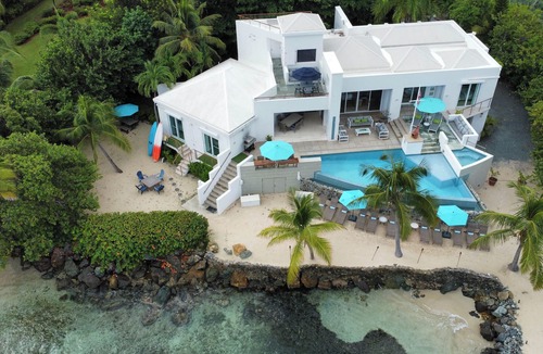 Cabes Point Villa | "ONE BEACH ROAD Villa", St Thomas VI, 6 Bedroom, 5 1/2 Bath Beachfront Oasis