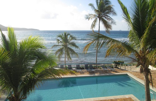 Estate Bolongo Condo | Panoramic Views await you at our studio ocean front Studio on Bolongo Bay.VI