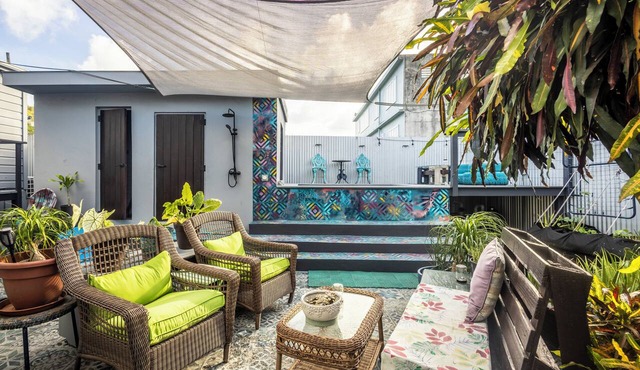 1 bd with Jetted Plunge Pool + Magical Courtyard Downtown Christiansted in Christiansted
