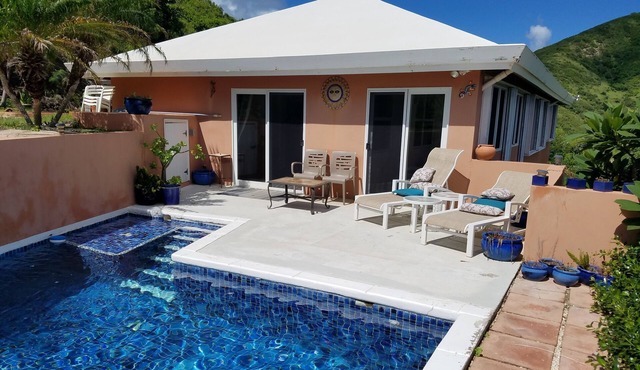 2 Bedroom Home with Pool & View on the East End, Short-Term or Long-Term Rental in Christiansted