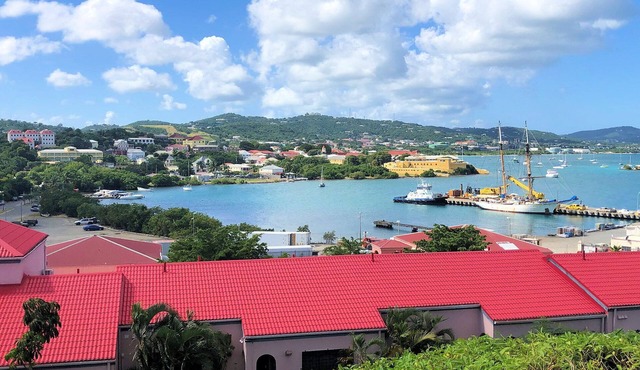 Anchor's Away - 2 bed/2 bath harbor view condo- beach and pool. in St Croix