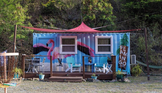 Flamingo Grove Glamping Site with AC in St John