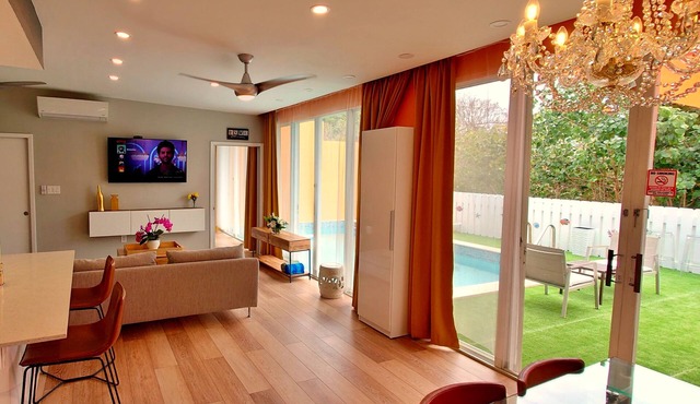 Generator! Private Pool Villa - Sapphire Beach 5min walk & Washer/Dryer WiFi 9 in St Thomas