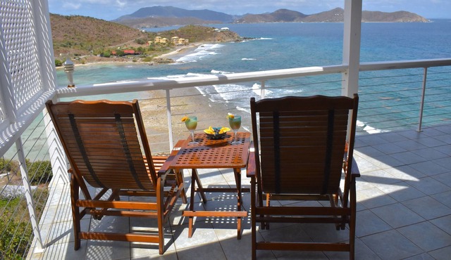 Hear the ocean with expansive views. in Coral Bay St John