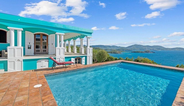 Hilltop Ocean View Villa | 3BR + Pool & Panoramic Views | U.S. Virgin Islands in Charlotte Amalie West