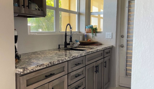 Large, Gated private cottage with sweeping ocean views in tranquil setting in Christiansted