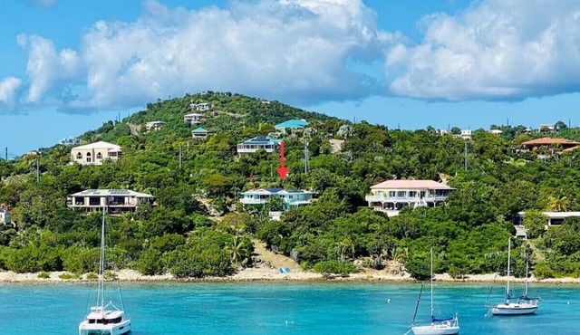 Luxury St. John Waterfront Villa | SeaGate 5BR w/Living Reef, Pool, Near Cruz Bay in Cruz Bay