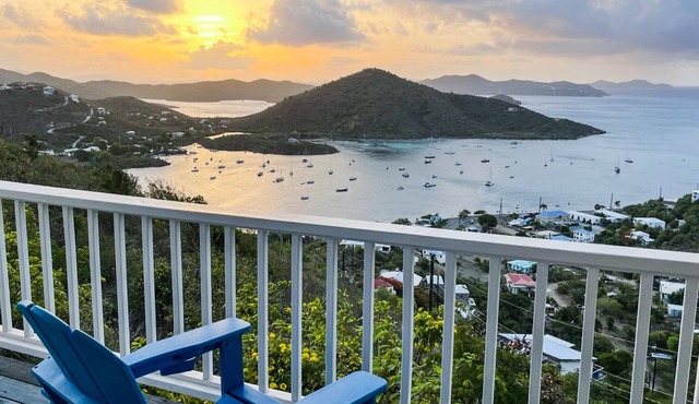 Water + Sky USVI/Coral Bay Villa, Outstanding Sunrise Views & Backup Power in Coral Bay