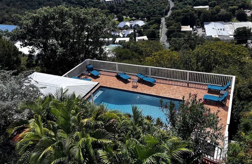 Estate Bethany Villa | Amazing Ocean views from Blue Oasis villa at upper deck Villas Great Cruz Bay